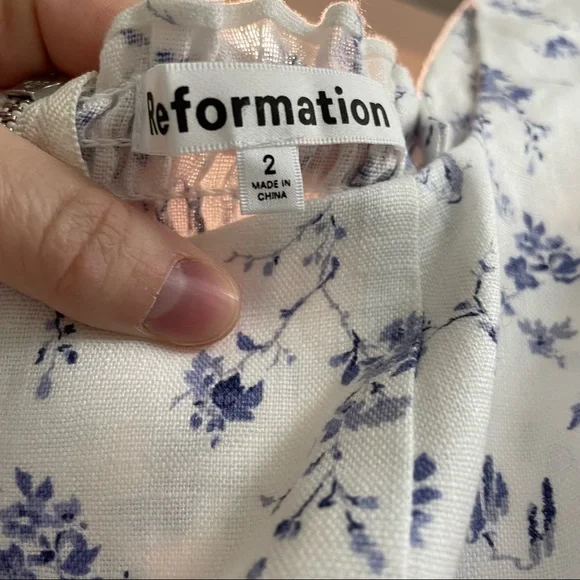 Reformation Elettra Linen Dress - Picture 8 of 8